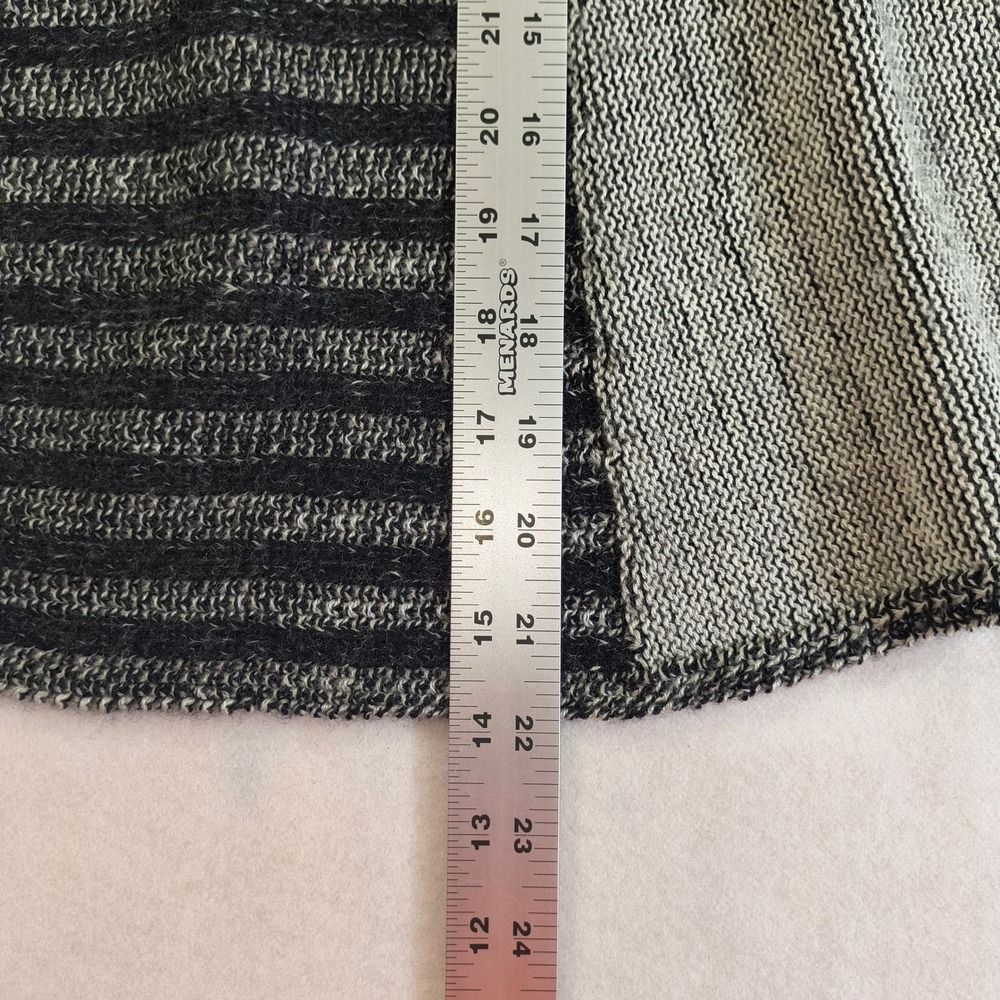 Cabi Gray Black Wool Blend Patchwork Open Front‎ … - image 9